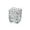 RCR 6-Piece Elegant Design Crystal Glass Stackable Bowl Set Clear 350ml - Image 2