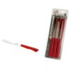 INOXBONOMI LUX BIVALVA 6 PCS STEAK KNIFE 12 CM RED - Image 2