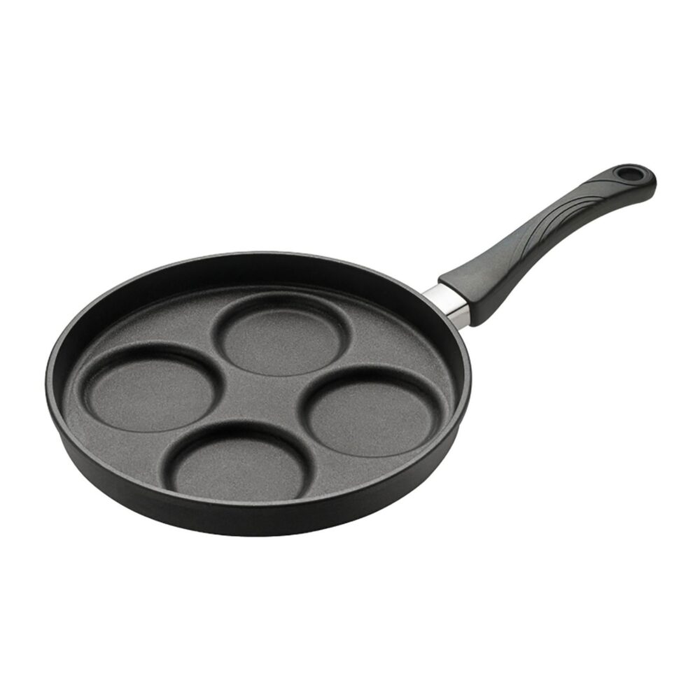 Eurolux Egg Pan - 26 cm, 5 cm High, with Detachable Handle, 4 Cavities
