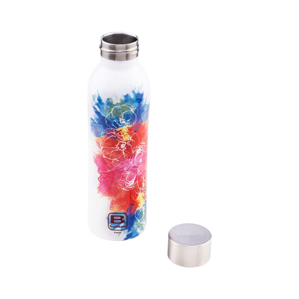 Bugatti Cutleries – BOT.TWIN 500 ml Watercolor Bottle, Red & Blue - Image 3