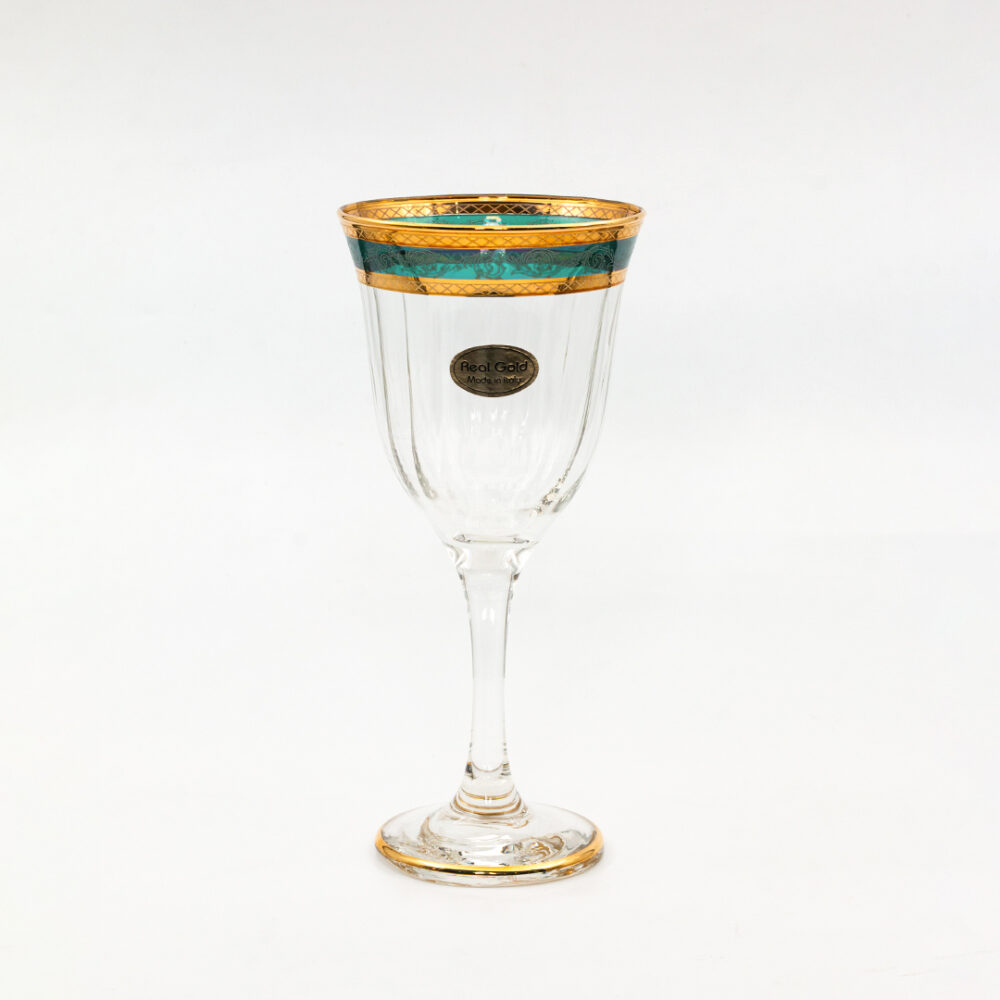 Art Décor Glass Set A477 Acqua Max Multi-Color Design - 6 Pieces - Image 3