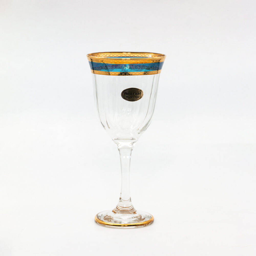 Art Décor Glass Set A477 Acqua Max Multi-Color Design - 6 Pieces - Image 6
